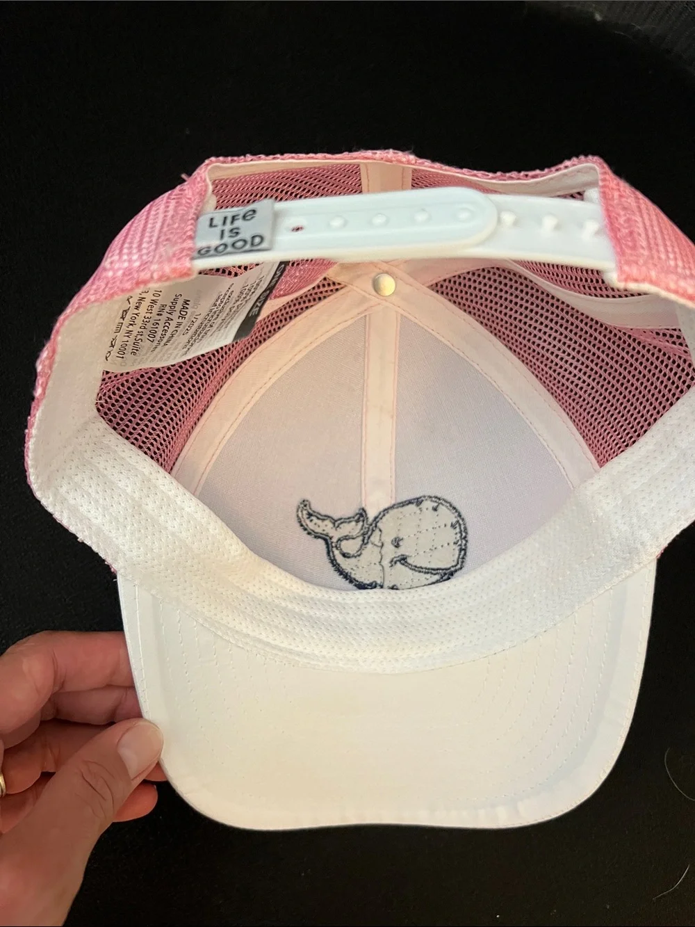 Like New - Youth Life is Good Baseball Cap with whale - OS